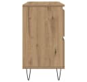 vidaXL Badschrank Artisan-Eiche Holzwerkstoff mit Eisenfüßen Bild 5