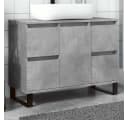 vidaXL Waschbeckenunterschrank Betongrau Holzwerkstoff Bild 1