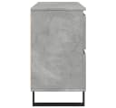 vidaXL Waschbeckenunterschrank Betongrau Holzwerkstoff Bild 5