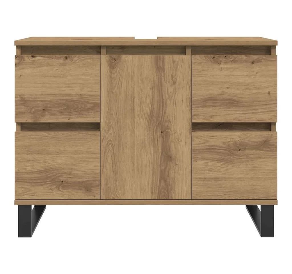 vidaXL Badezimmerspiegelschrank Artisan-Eiche mit Eisen-Beinen - Bild 4