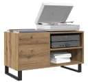 vidaXL Media-Regal Plattenschrank Artisan-Eiche Holzwerkstoff Bild 1