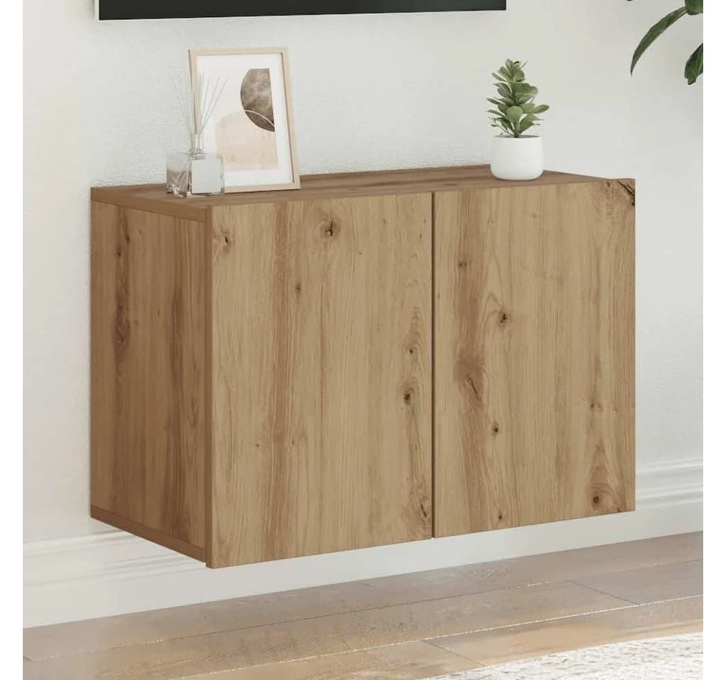 vidaXL TV-Wandschrank Artisan-Eiche Wandmontage