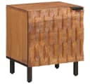 vidaXL Nachttisch 2er-Set Braun Massivholz Bild 1