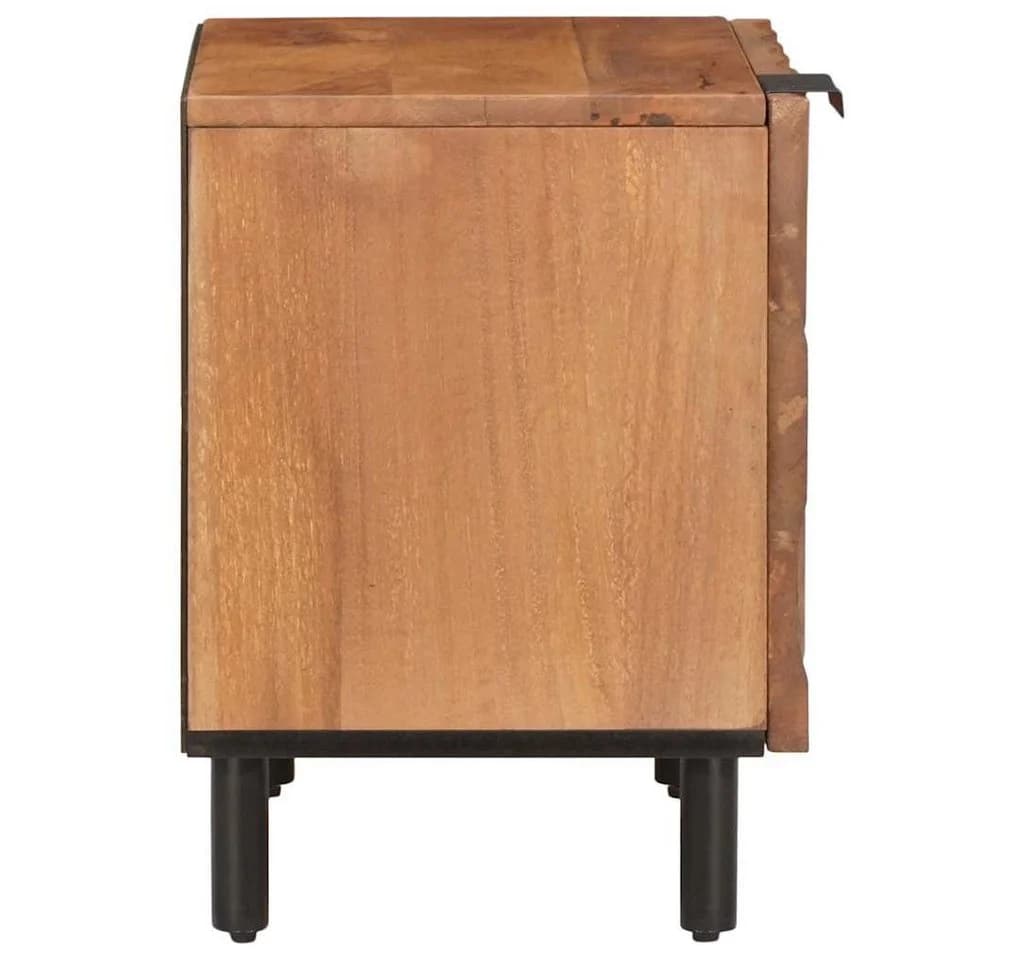 vidaXL Nachttisch 2er-Set Braun Massivholz - Bild 5