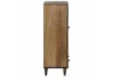 vidaXL Hochschrank mit Regal und Türen Braun Massivholz Bild 4