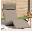 vidaXL Gartenliege Klappbar Taupe Oxford-Gewebe Bild 1