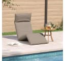 vidaXL Gartenliege Klappbar Taupe Oxford-Gewebe Bild 3