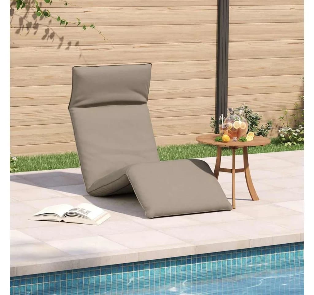 vidaXL Gartenliege Klappbar Taupe Oxford-Gewebe - Bild 3
