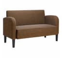 vidaXL Zweisitzer-Sofa Braun Kunstleder Bild 2