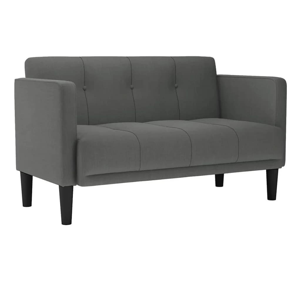 vidaXL Zweisitzer-Sofa Dunkelgrau Stoff Sperrholz - Bild 2