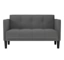 vidaXL Zweisitzer-Sofa Dunkelgrau Stoff Sperrholz Bild 3