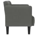 vidaXL Zweisitzer-Sofa Dunkelgrau Stoff Sperrholz Bild 4