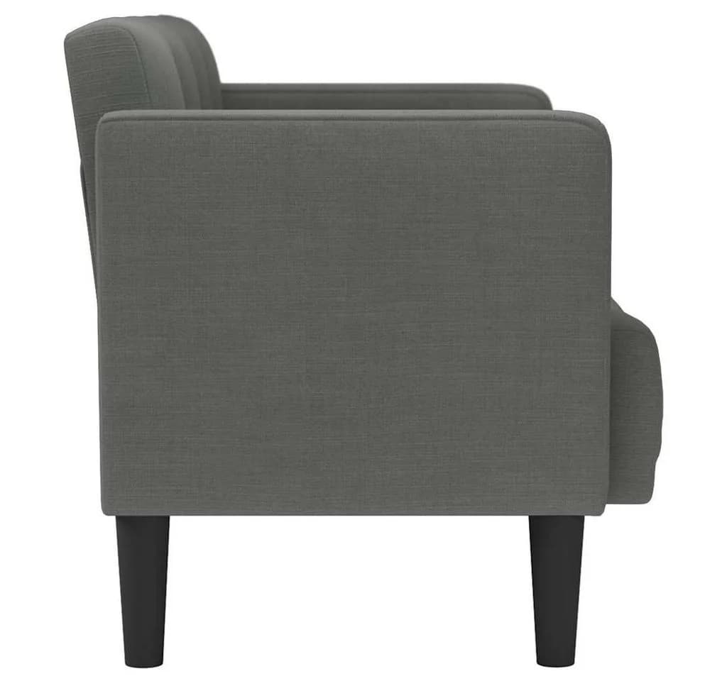 vidaXL Zweisitzer-Sofa Dunkelgrau Stoff Sperrholz - Bild 4