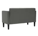 vidaXL Zweisitzer-Sofa Dunkelgrau Stoff Sperrholz Bild 5