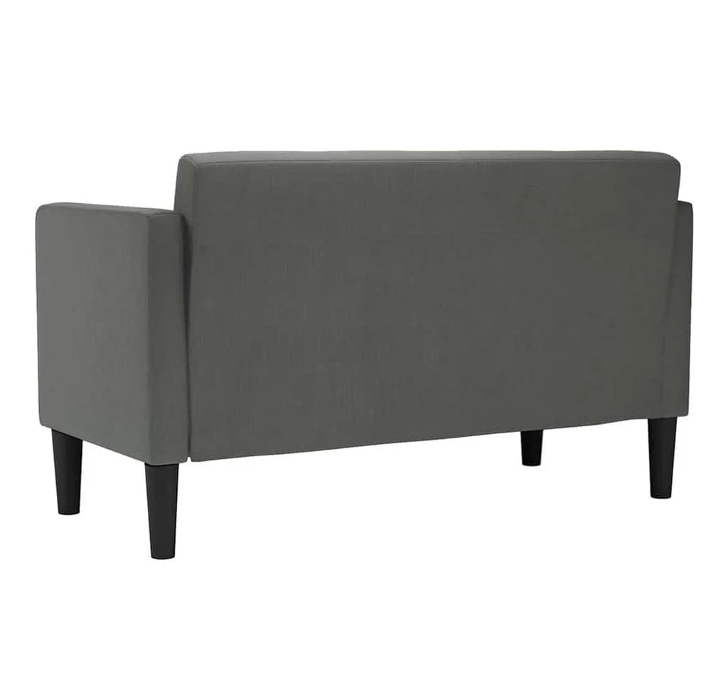 vidaXL Zweisitzer-Sofa Dunkelgrau Stoff Sperrholz - Bild 5