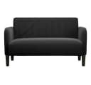 vidaXL Zweisitzer-Sofa Schwarz Samt Bild 3