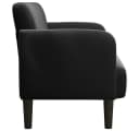 vidaXL Zweisitzer-Sofa Schwarz Samt Bild 4