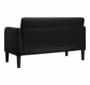 vidaXL Zweisitzer-Sofa Schwarz Samt Bild 5