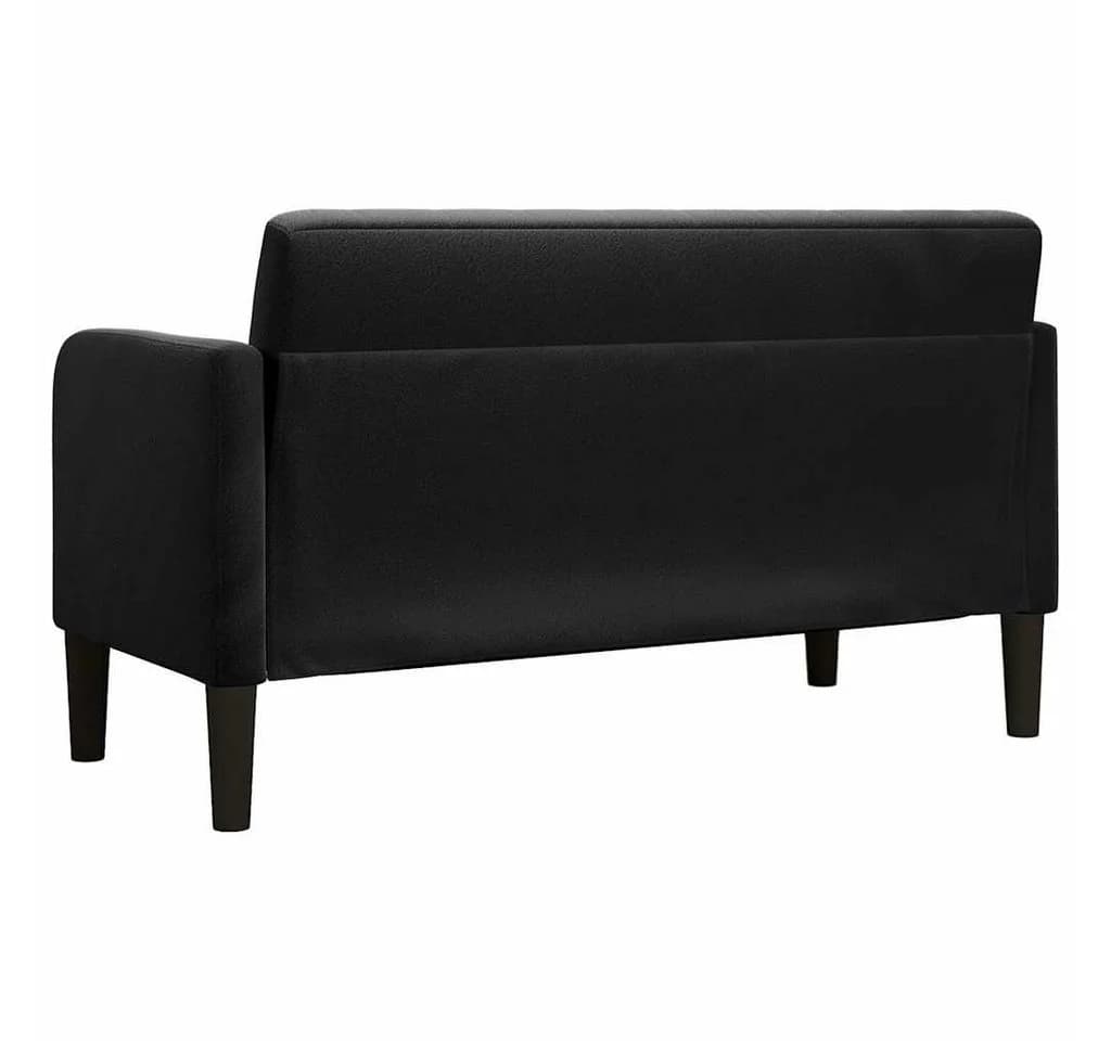 vidaXL Zweisitzer-Sofa Schwarz Samt - Bild 5