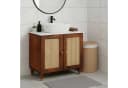 vidaXL Waschbeckenunterschrank Braun Holzwerkstoff Modern Bild 2