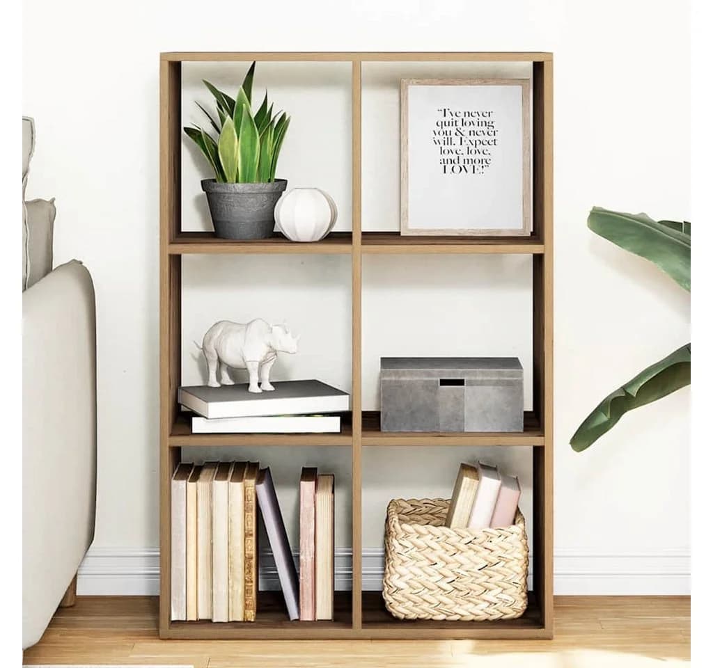 vidaXL Bücherregal Raumteiler Artisan-Eiche Modern