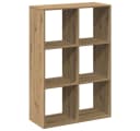 vidaXL Bücherregal Raumteiler Artisan-Eiche Modern Bild 2