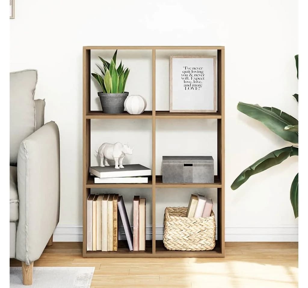 vidaXL Bücherregal Raumteiler Artisan-Eiche Modern - Bild 3