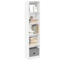 vidaXL Bücherregal Weiß Holzwerkstoff Bild 1