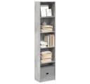 vidaXL Bücherregal Betongrau Holzwerkstoff Bild 1