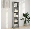 vidaXL Bücherregal Betongrau Holzwerkstoff Bild 3