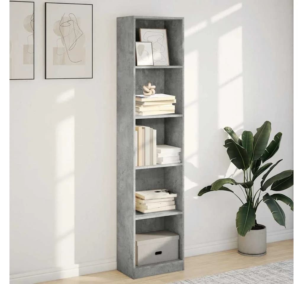 vidaXL Bücherregal Betongrau Holzwerkstoff - Bild 3