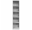 vidaXL Bücherregal Betongrau Holzwerkstoff Bild 4