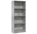 vidaXL Bücherregal Betongrau Holzwerkstoff Bild 2