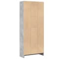 vidaXL Bücherregal Betongrau Holzwerkstoff Bild 5