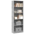 vidaXL Bücherregal Betongrau Holzwerkstoff Bild 1