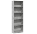 vidaXL Bücherregal Betongrau Holzwerkstoff Bild 2
