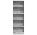 vidaXL Bücherregal Betongrau Holzwerkstoff Bild 4