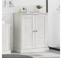 vidaXL Badezimmerspiegelschrank VIGO Weiß und Antikweiß Bild 1