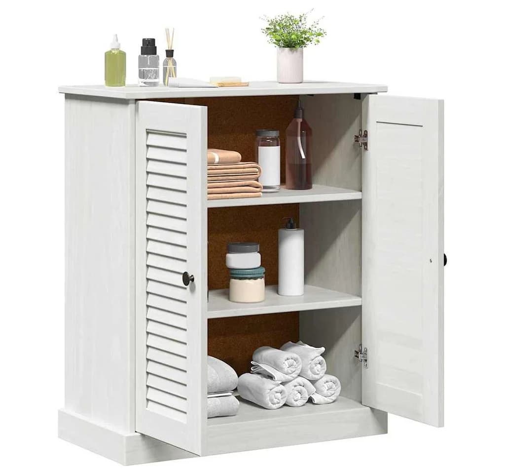 vidaXL Badezimmerspiegelschrank VIGO Weiß und Antikweiß - Bild 3