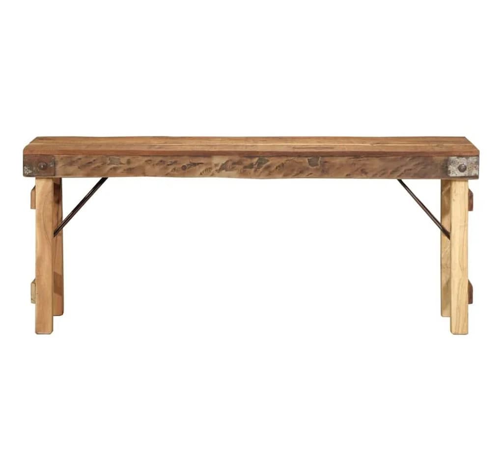vidaXL Sitzbank aus recyceltem Holz rustikal - Bild 3