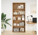 vidaXL Bücherregal Artisan-Eiche 5 Fächer Holzwerkstoff Bild 1