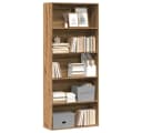 vidaXL Bücherregal Artisan-Eiche 5 Fächer Holzwerkstoff Bild 3