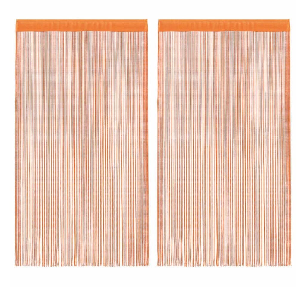VIDAXL Fadenvorhänge Orange 2 Stk. 140x250 cm - Bild 2