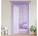 vidaXL Fadenvorhänge 2 Stk. Violett 100x250 cm Bild 1