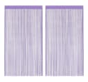 vidaXL Fadenvorhänge 2 Stk. Violett 100x250 cm Bild 2