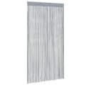 vidaXL Fadenvorhang Hellgrau 140x250 cm 2 Stk. Polyester Bild 3