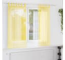 vidaXL Voile Vorhang mit Schlaufen 2 Stk. Gelb 140x175 cm Bild 1