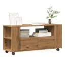 vidaXL TV-Schrank mit Rollen Artisan-Eiche Bild 1