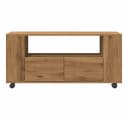 vidaXL TV-Schrank mit Rollen Artisan-Eiche Bild 4