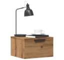 vidaXL Wand-Nachttisch Artisan-Eiche Modern Bild 1